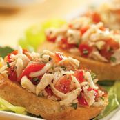 Tuna With Tomatoes & Bruschetta