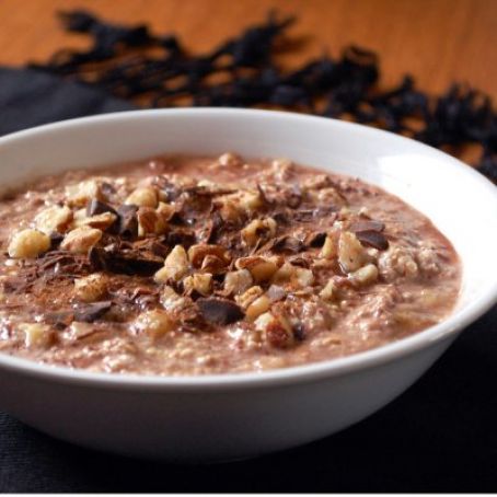 oatmeal - Indulgent chocolate breakfast oats