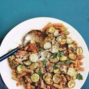 Meals (Eggplant Marinara with Rigatoni and Zucchini)