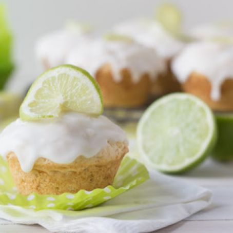 Coconut Lime Glazed Muffins