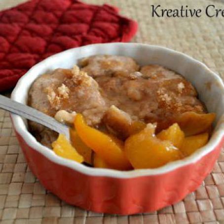 3-Minute Microwave Peach Cobbler