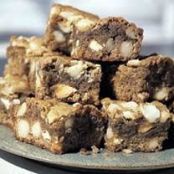 White Chocolate and Macadamia Nut Blondies