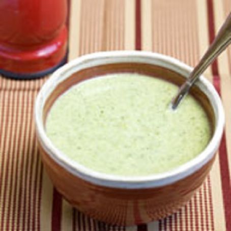 Broccoli, White Bean & Cheddar Soup