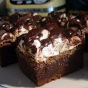 Raspberry Rocky Road Brownies