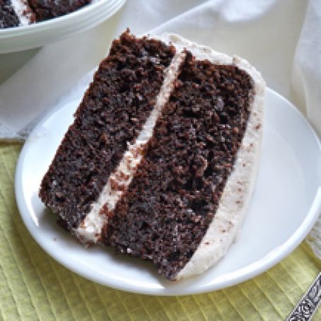 CHOCOLATE CHIP SOUR CREAM CHOCOLATE CAKE