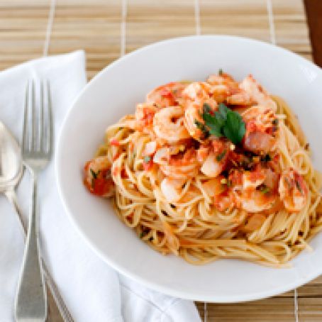 Shrimp Fra Diavolo with Vermicelli