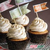 Pumpkin Brown Butter Cupcakes with Cinnamon Frosting