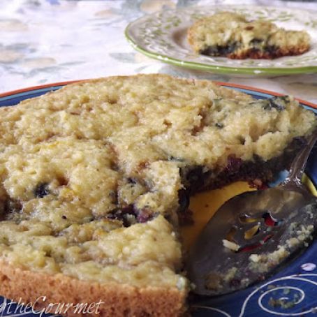 Easy - Stove Top Sour Milk Blueberry Cake