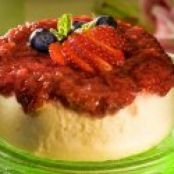 Mini Strawberry-Swirl Cheesecake