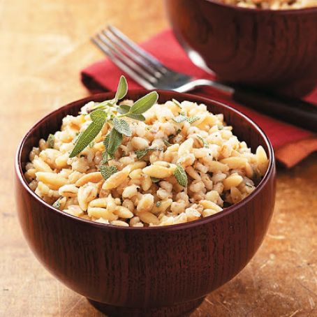 Toasted Barley & Orzo Pilaf-Vegan