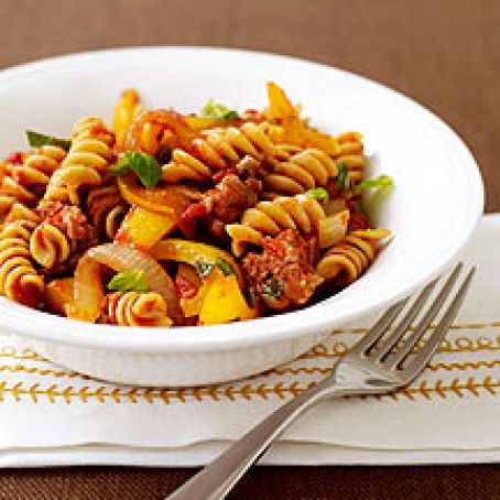 Italian Sausage and Pepper Pasta- Weight Watchers 7 Points
