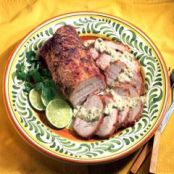 Piquant Herb Sauce over Pork Loin