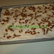 CARROT POKE CAKE WITH CHEESECAKE FILLING