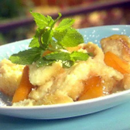 Peaches and Cream Bread Pudding