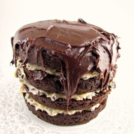 Chocolate Cookie Dough Cake