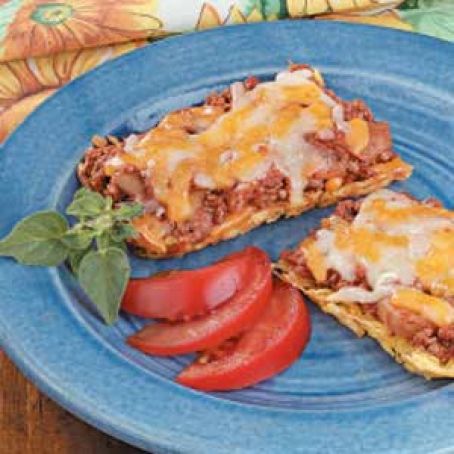 Beef Hash Brown Pizza