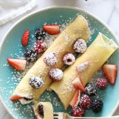Czech Crepes W/Berries and Cream