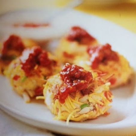 Squiggly Corn Crab Cakes
