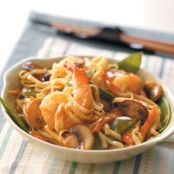 Thai Shrimp Linguine