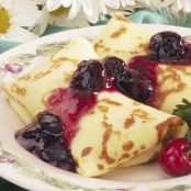 Cherry Cheese Blintzes