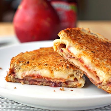 Bacon, Pear & Raspberry Grilled Cheese