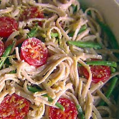 Whole-Wheat Linguine with Green Beans, Ricotta, and Lemon
