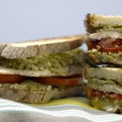 Grilled Chicken and Broccoli Pesto Panini
