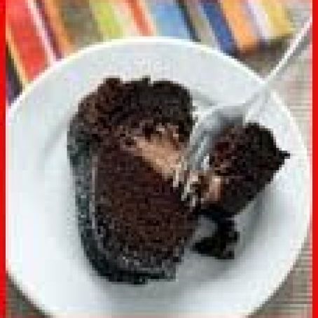 Dark Chocolate Red Wine Cake with Chocolate Cream Filling
