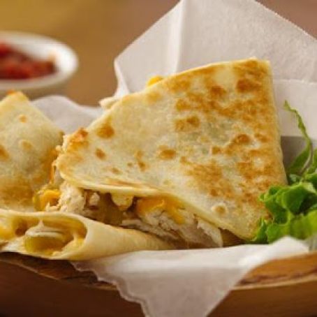 Chicken-Chile Quesadillas