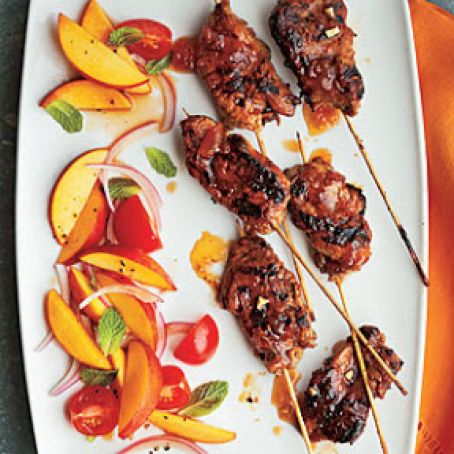 Apricot-Glazed Pork Kebabs