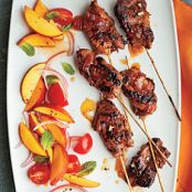 Apricot-Glazed Pork Kebabs