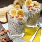 Banana chia seed pudding