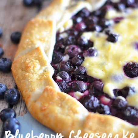Blueberry Cheesecake Galette