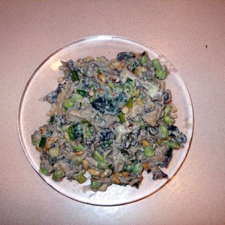 Creamy Maitake and Edamame