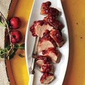 Roast Pork Tenderloin with Plum Barbecue Sauce