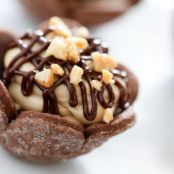 Bite-Sized Peanut Butter Pie with Chocolate Crust