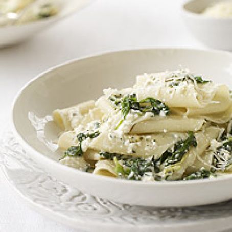Lidia's Spinach and Ricotta Pappardelle