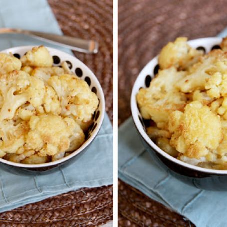 Roasted Garlic-Parmesan Cauliflower