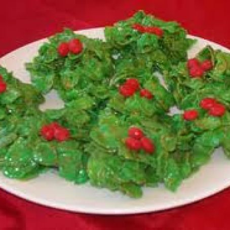 Holly Cookies