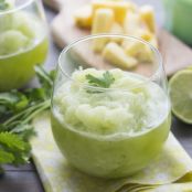 Frozen Pineapple Cilantro Mojito