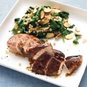 Spice-Rubbed Chicken with Israeli Couscous