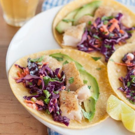 Recipe: Fish Tacos with Quick Cabbage Slaw — Weeknight Recipes from The Kitchn | The Kitchn