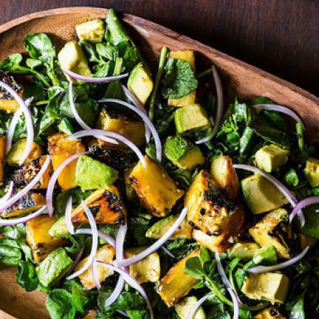 Salad-Cuban Avocado, Watercress, Pineapple, and ????