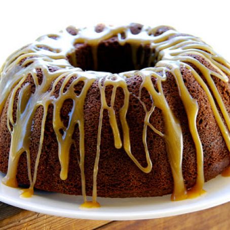 Chocolate Bundt Cake with Caramel Glaze (Gluten/Grain-Free)