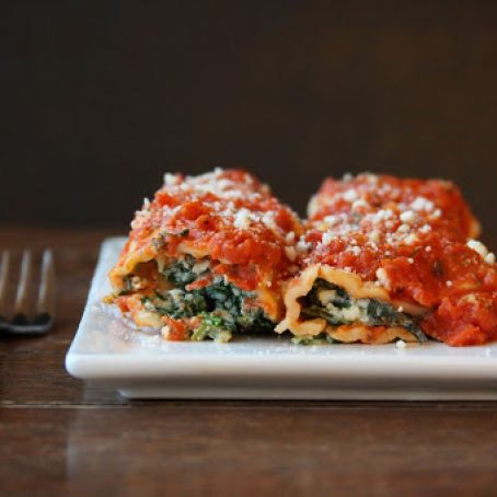 Quick Spinach Manicotti