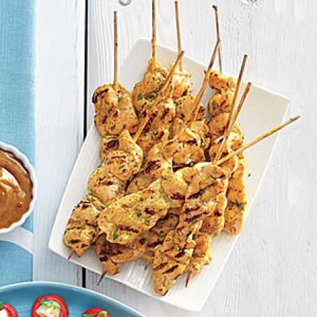 Chicken Sate with Peanut Sauce