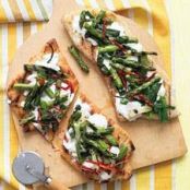 Grilled Pizzas with Asparagus and Sun-Dried Tomatoes