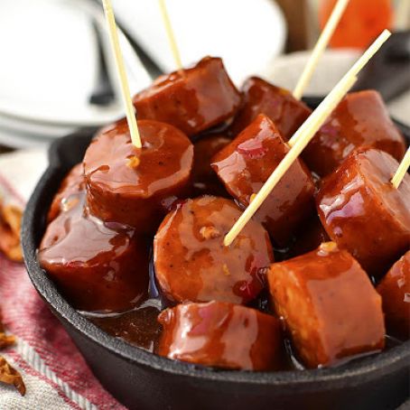 Crock Pot Sweet Chili BBQ Kielbasa