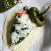 Cheesy Summer Stuffed Poblanos