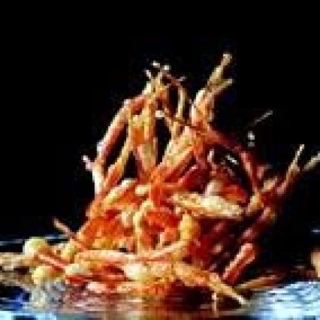 Prawn Legs in Tempura Fritters